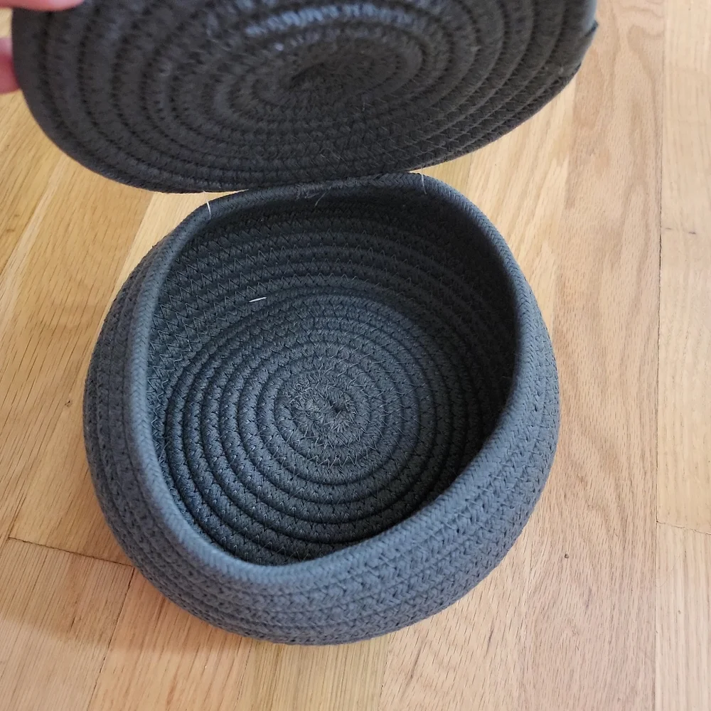 Rope Basket With Lid | Home Decor